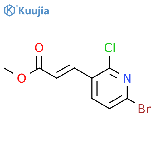 Methyl 3-(6-bromo-2-chloropyridin-3-yl)acrylate structure