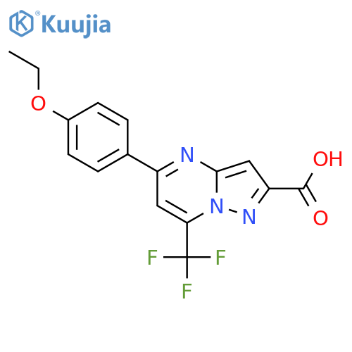 5-(4-Ethoxyphenyl)-7-(trifluoromethyl)pyrazolo[1,5-a]pyrimidine-2-carboxylic acid structure
