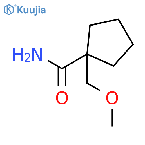 1-(methoxymethyl)cyclopentanecarboxamide structure