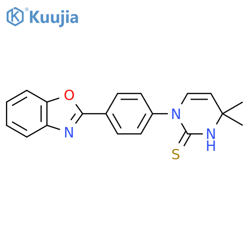 1-[4-(1,3-Benzoxazol-2-yl)phenyl]-4,4-dimethyl-1,4-dihydropyrimidine-2-thiol structure