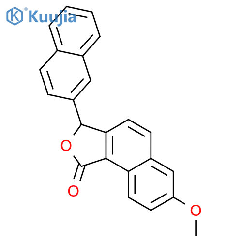 7-methoxy-3-(naphthalen-2-yl)naphtho[1,2-c]furan-1(3H)-one structure
