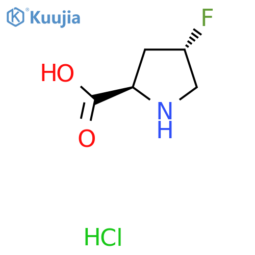 (2R,4S)-4-fluoropyrrolidine-2-carboxylic acid hydrochloride structure