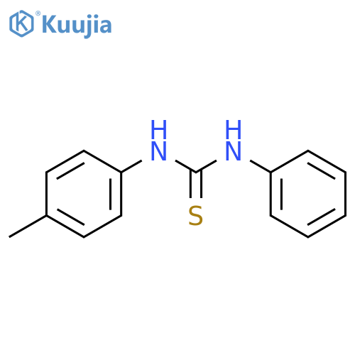 Thiourea,N-(4-methylphenyl)-N'-phenyl- structure