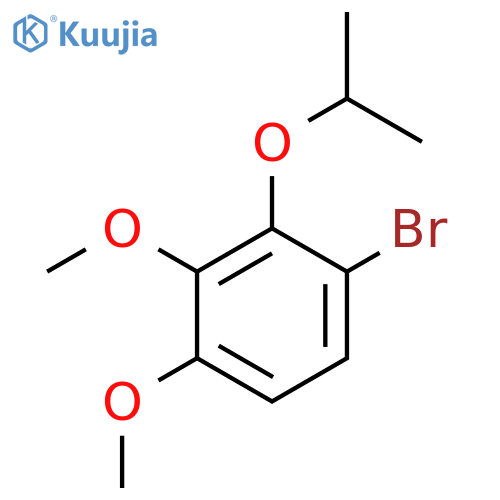 Benzene, 1-bromo-3,4-dimethoxy-2-(1-methylethoxy)- structure