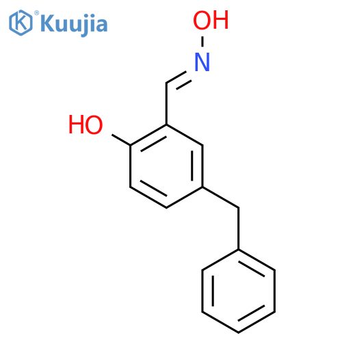 4-benzyl-2-[(E)-(hydroxyimino)methyl]phenol structure