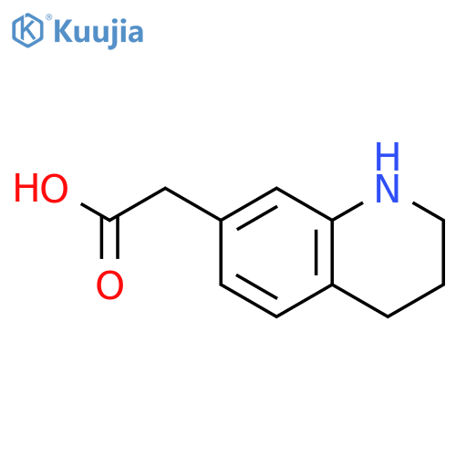 2-(1,2,3,4-tetrahydroquinolin-7-yl)acetic acid structure