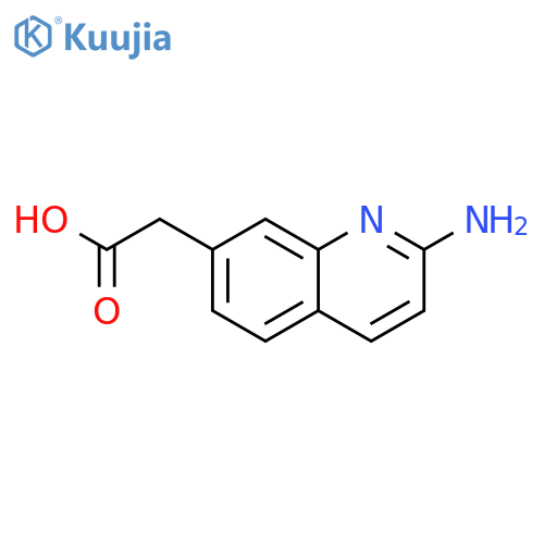 (2-aminoquinolin-7-yl)acetic acid structure