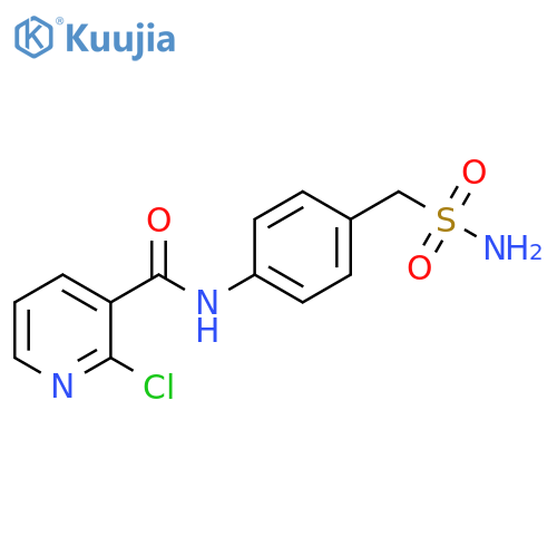 N-[4-[(Aminosulfonyl)methyl]phenyl]-2-chloro-3-pyridinecarboxamide structure
