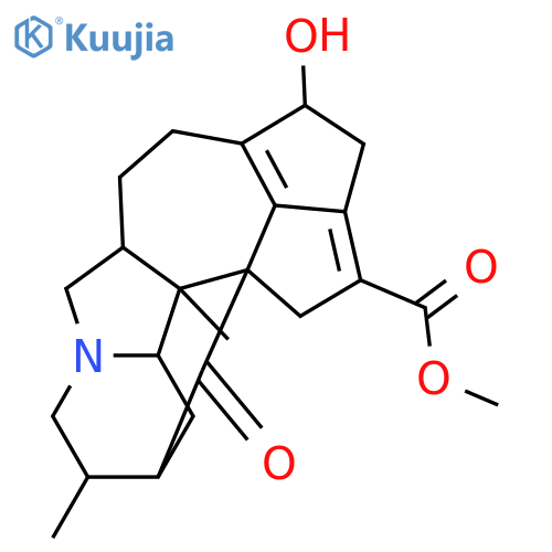 Daphnilongeranine C; 17R-Hydroxy, 14,15-didehydro, Me ester structure