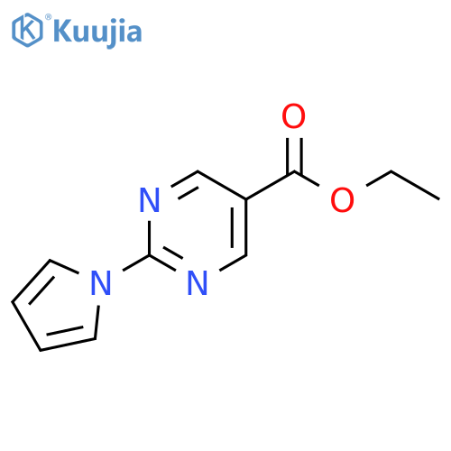 ethyl 2-(1H-pyrrol-1-yl)pyrimidine-5-carboxylate structure