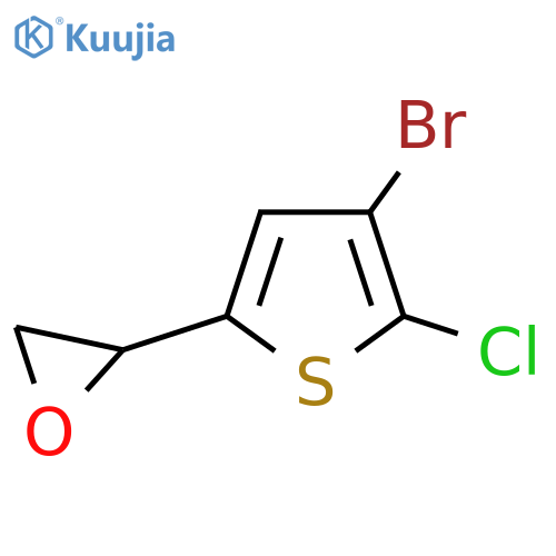 2-(4-bromo-5-chlorothiophen-2-yl)oxirane structure