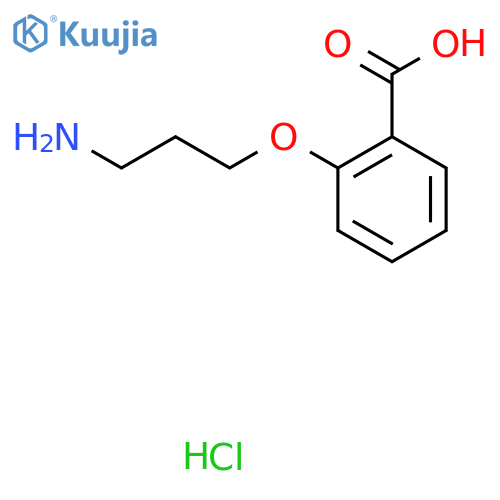 2-(3-Aminopropoxy)benzoic acid hydrochloride structure