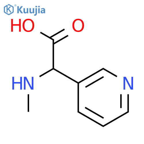 2-(methylamino)-2-(pyridin-3-yl)acetic acid structure