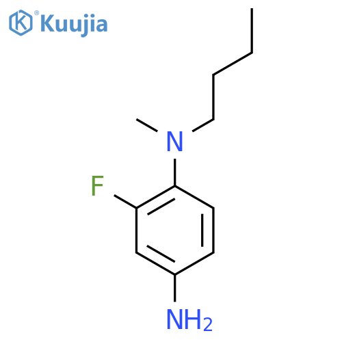 N-1-Butyl-2-fluoro-N1-methyl-1,4-benzenediamine structure