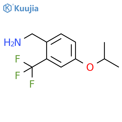 4-(Propan-2-yloxy)-2-(trifluoromethyl)phenylmethanamine structure