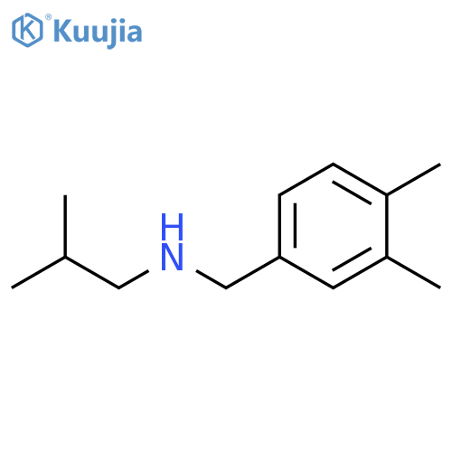 (3,4-dimethylphenyl)methyl(2-methylpropyl)amine structure