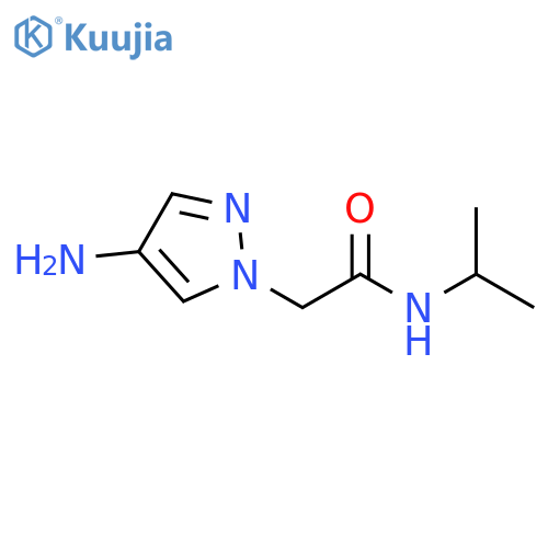 2-(4-amino-1H-pyrazol-1-yl)-N-(propan-2-yl)acetamide structure