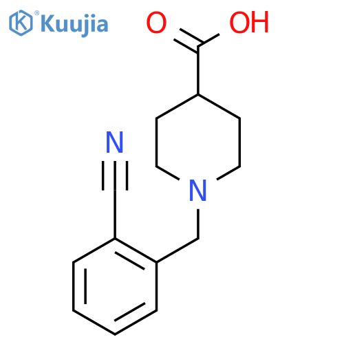 1-(2-Cyanobenzyl)piperidine-4-carboxylic acid structure