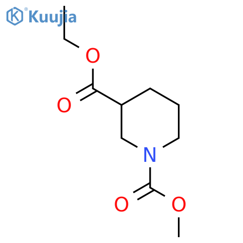 3-Ethyl 1-methyl piperidine-1,3-dicarboxylate structure