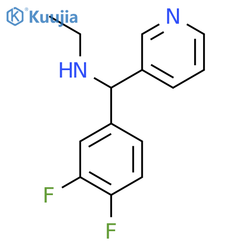 (3,4-Difluorophenyl)(pyridin-3-yl)methyl(ethyl)amine structure