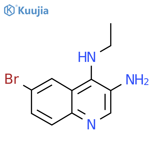 6-Bromo-n4-ethylquinoline-3,4-diamine structure