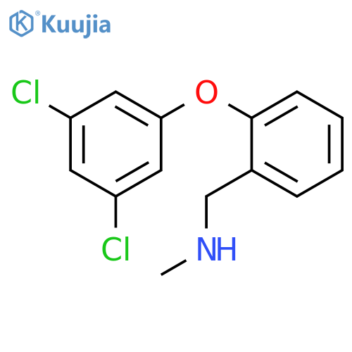 {[2-(3,5-dichlorophenoxy)phenyl]methyl}(methyl)amine structure