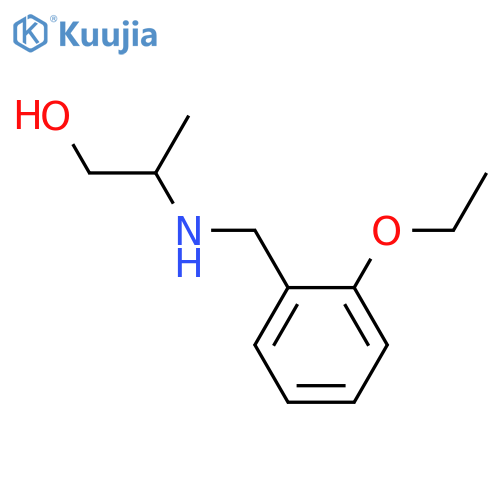 2-{(2-ethoxyphenyl)methylamino}propan-1-ol structure