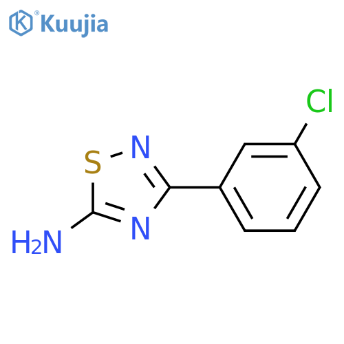 3-(3-chlorophenyl)-1,2,4-thiadiazol-5-amine structure