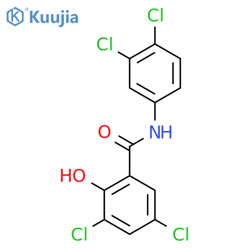 Benzamide,3,5-dichloro-N-(3,4-dichlorophenyl)-2-hydroxy- structure