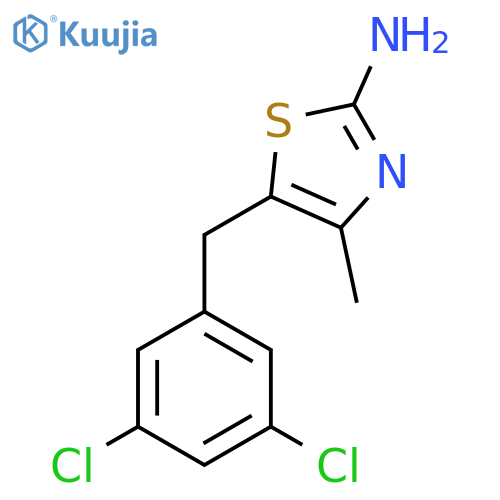 5-(3,5-Dichlorobenzyl)-4-methylthiazol-2-amine structure