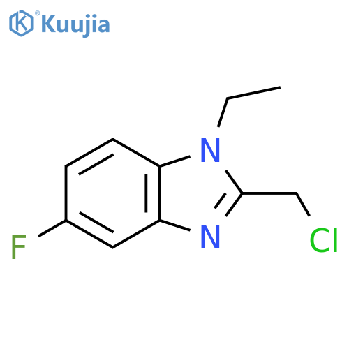 2-(Chloromethyl)-1-ethyl-5-fluoro-1H-1,3-benzodiazole structure