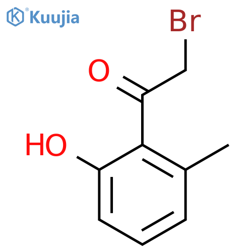 2-Bromo-1-(2-hydroxy-6-methylphenyl)ethan-1-one structure