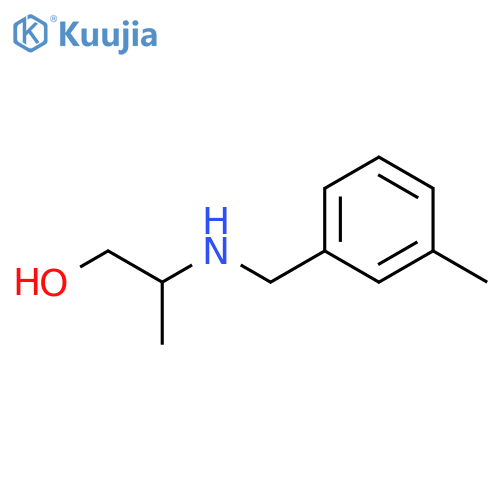 2-{(3-methylphenyl)methylamino}propan-1-ol structure