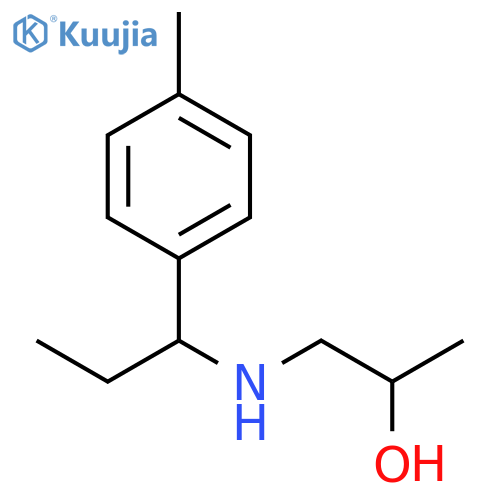 1-{1-(4-methylphenyl)propylamino}propan-2-ol structure