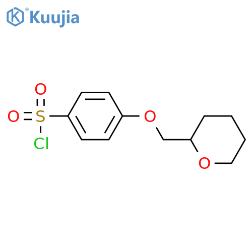 4-[(oxan-2-yl)methoxy]benzene-1-sulfonyl chloride structure