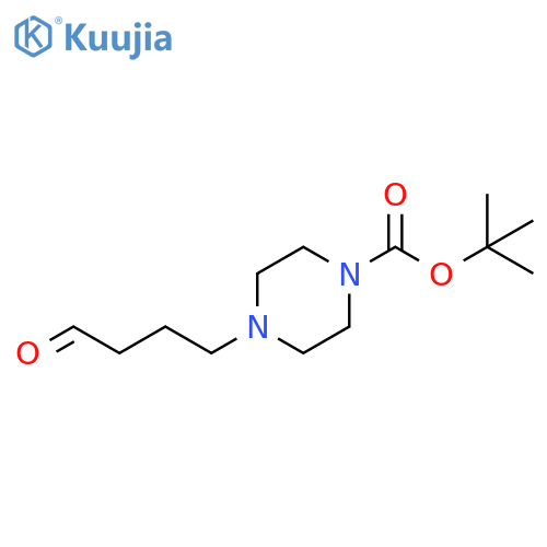 tert-butyl 4-(4-oxobutyl)piperazine-1-carboxylate structure