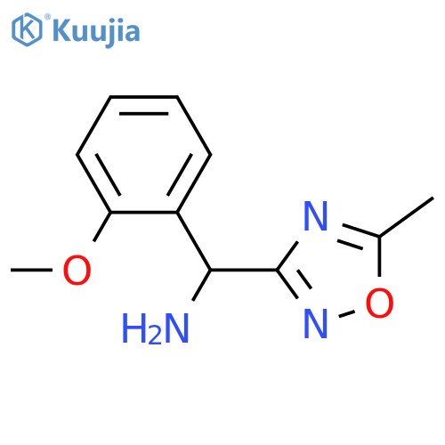 (2-methoxyphenyl)(5-methyl-1,2,4-oxadiazol-3-yl)methanamine structure