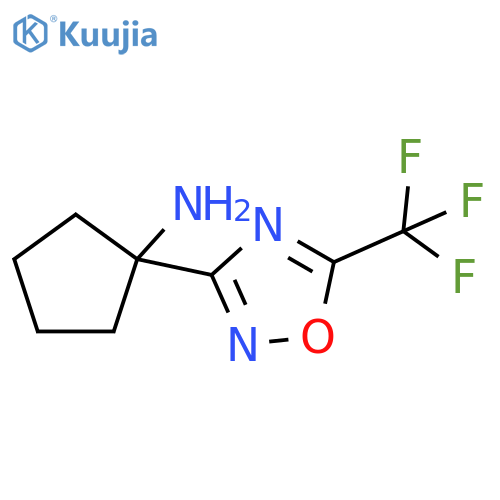 1-(5-Trifluoromethyl-[1,2,4]oxadiazol-3-yl)-cyclopentylamine structure