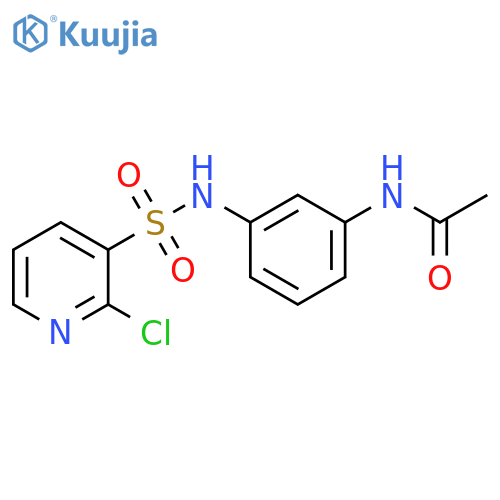 Acetamide, N-[3-[[(2-chloro-3-pyridinyl)sulfonyl]amino]phenyl]- structure