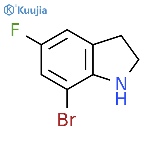 7-Bromo-5-fluoroindoline structure
