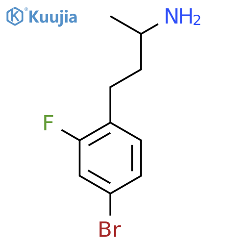 4-(4-bromo-2-fluorophenyl)butan-2-amine structure