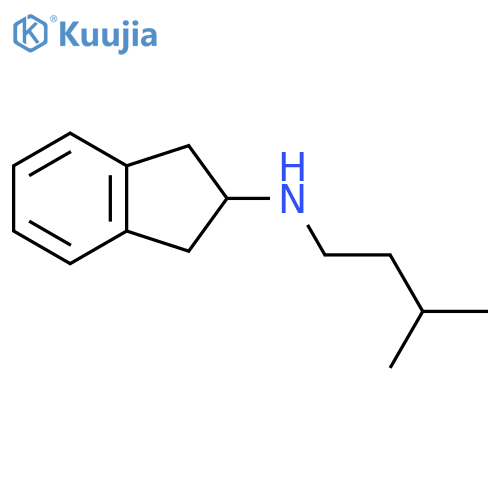 N-(3-methylbutyl)-2,3-dihydro-1H-inden-2-amine structure