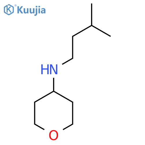 N-(3-methylbutyl)oxan-4-amine structure