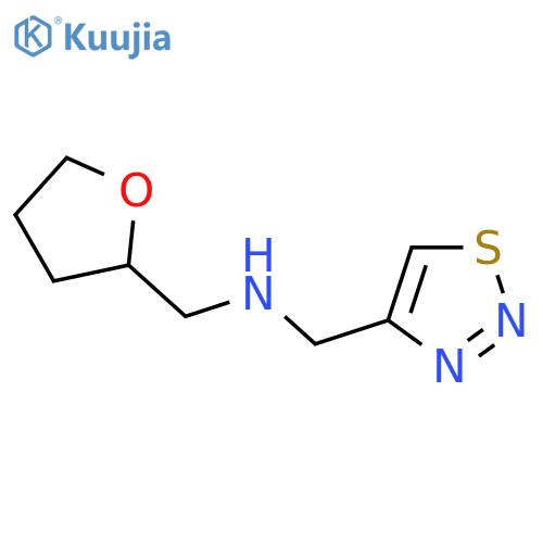 [(oxolan-2-yl)methyl][(1,2,3-thiadiazol-4-yl)methyl]amine structure