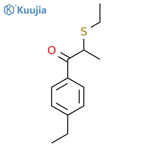 1-Propanone, 1-(4-ethylphenyl)-2-(ethylthio)- structure