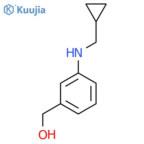 Benzenemethanol, 3-[(cyclopropylmethyl)amino]- structure