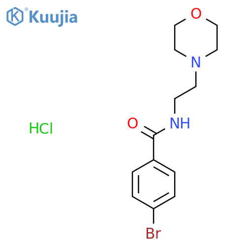4-bromo-N-2-(morpholin-4-yl)ethylbenzamide hydrochloride structure