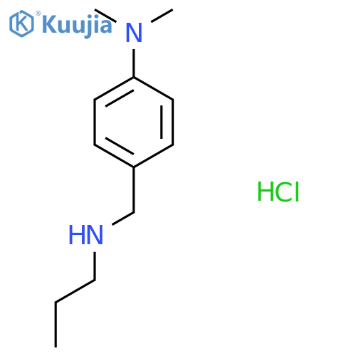 N,N-Dimethyl-4-[(propylamino)methyl]aniline hydrochloride structure