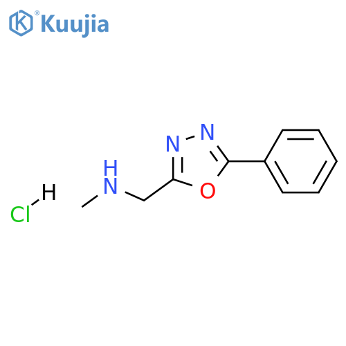 methyl[(5-phenyl-1,3,4-oxadiazol-2-yl)methyl]amine hydrochloride structure