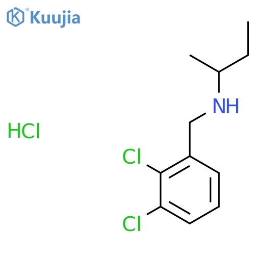 (Butan-2-yl)[(2,3-dichlorophenyl)methyl]amine hydrochloride structure